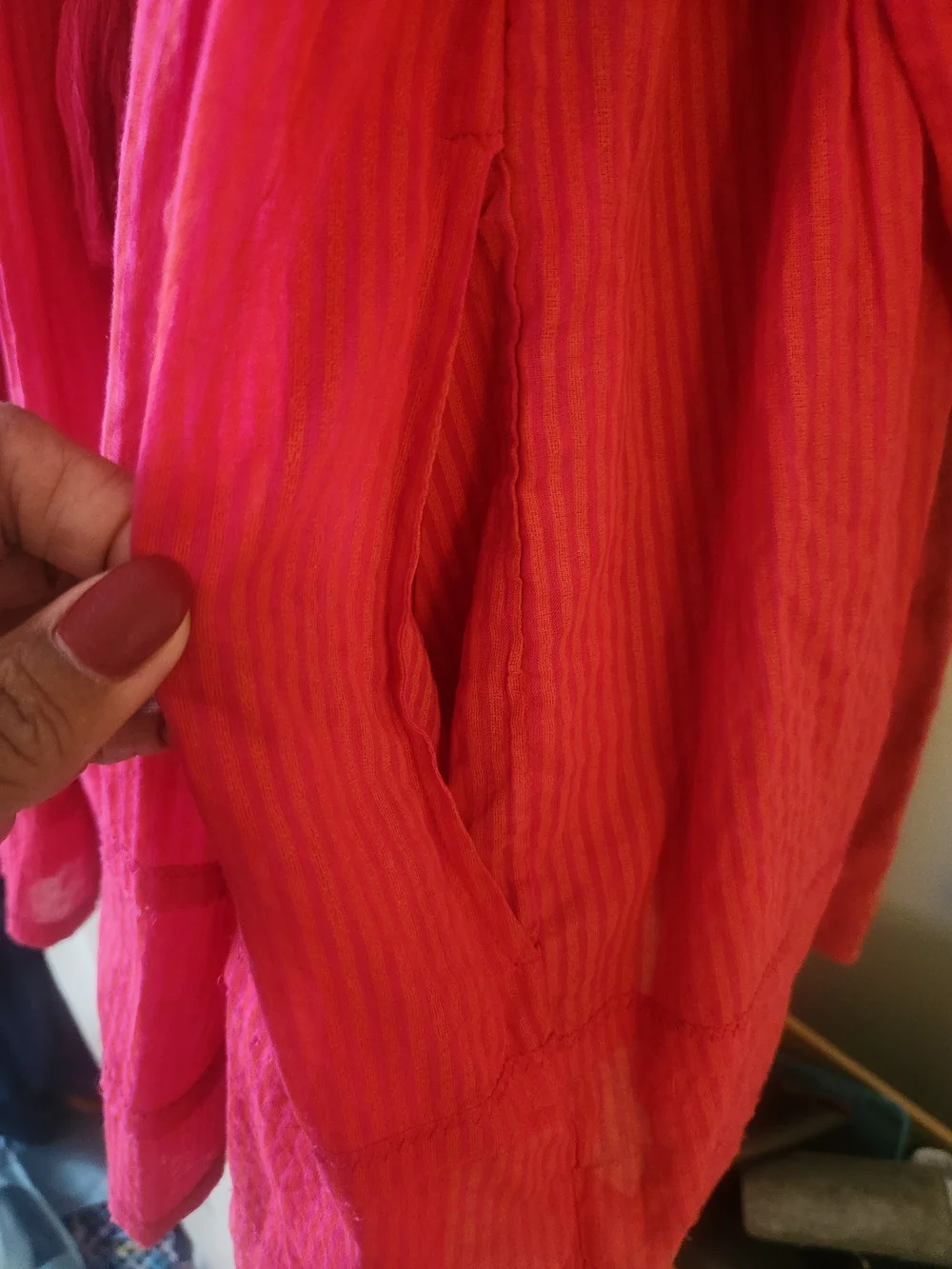 Free People Hot Pink Embroidered Boho Tunic Dress